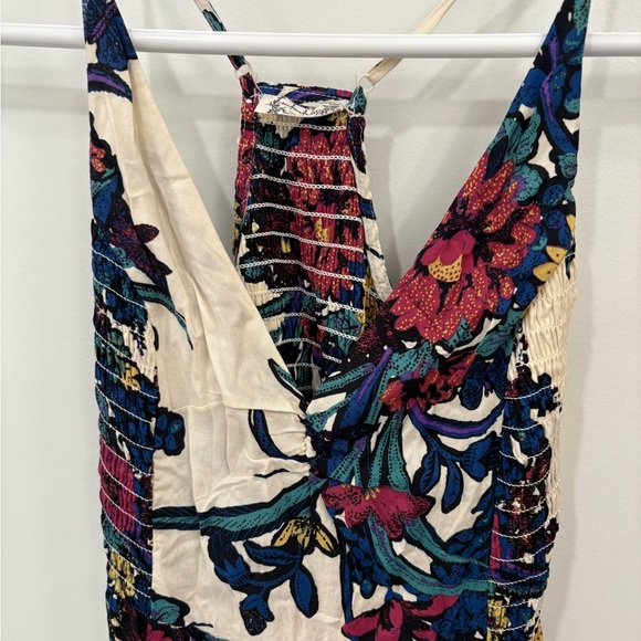 Free People Through the Vine Floral Maxi Dress in Ivory Combo Size XS - Picture 5 of 16